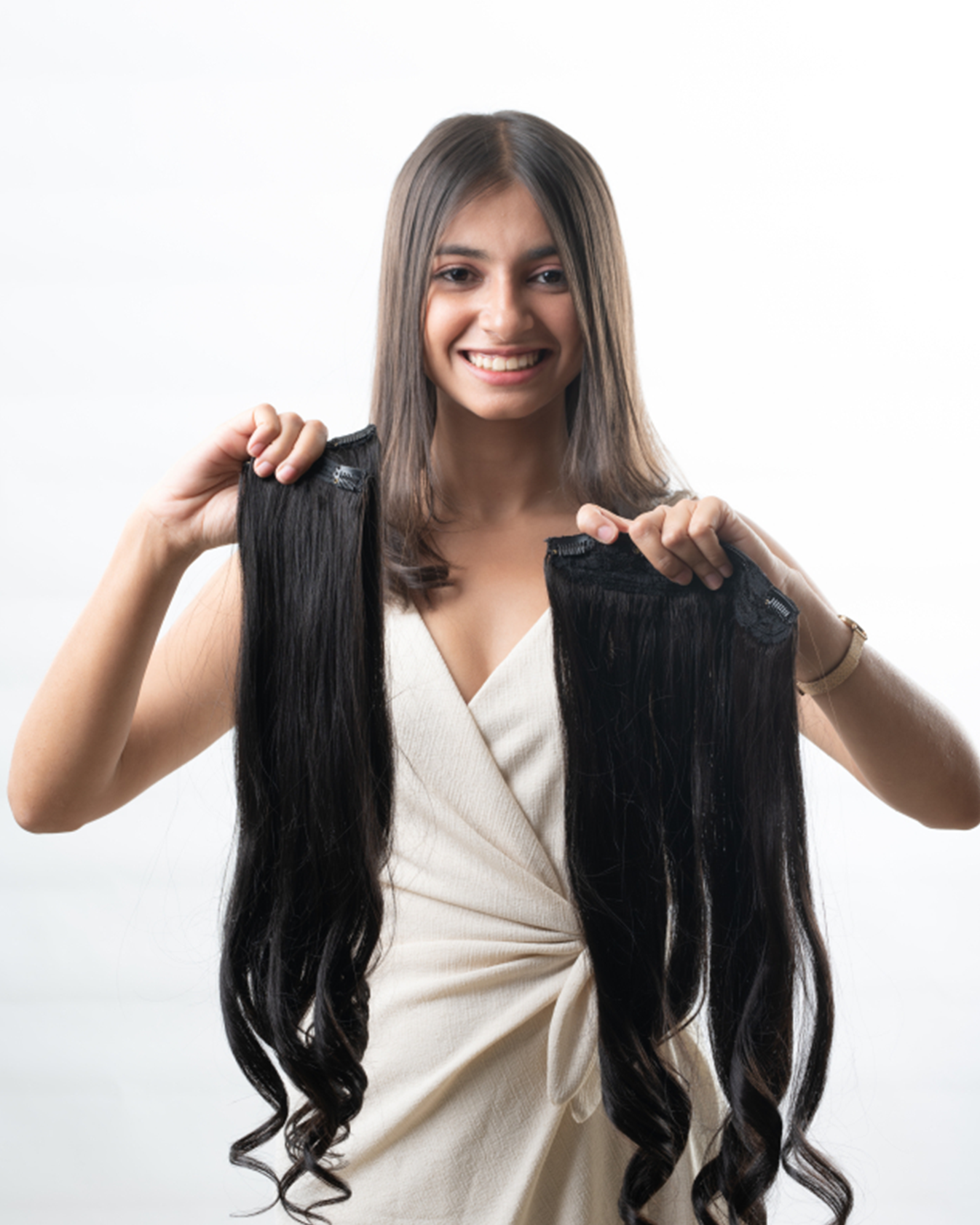3 Piece Clip Set Wavy |Volumizers & Clip-in Hair Extensions | 100% Human Hair Extensions