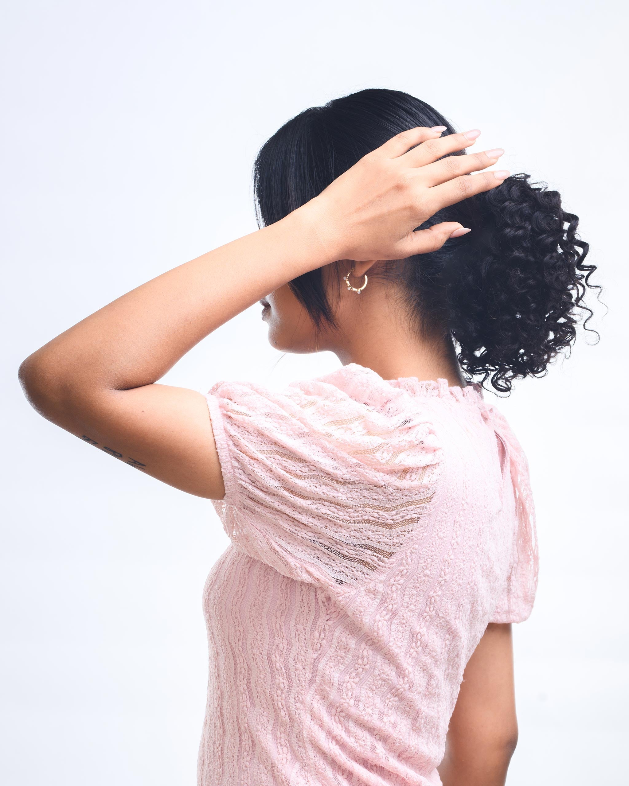 Curly Hair Top Knot | Made from 100% Human Hair