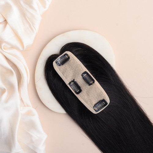Scalp Topper Hair Extensions For Women | Silk base & 100% Human Hair