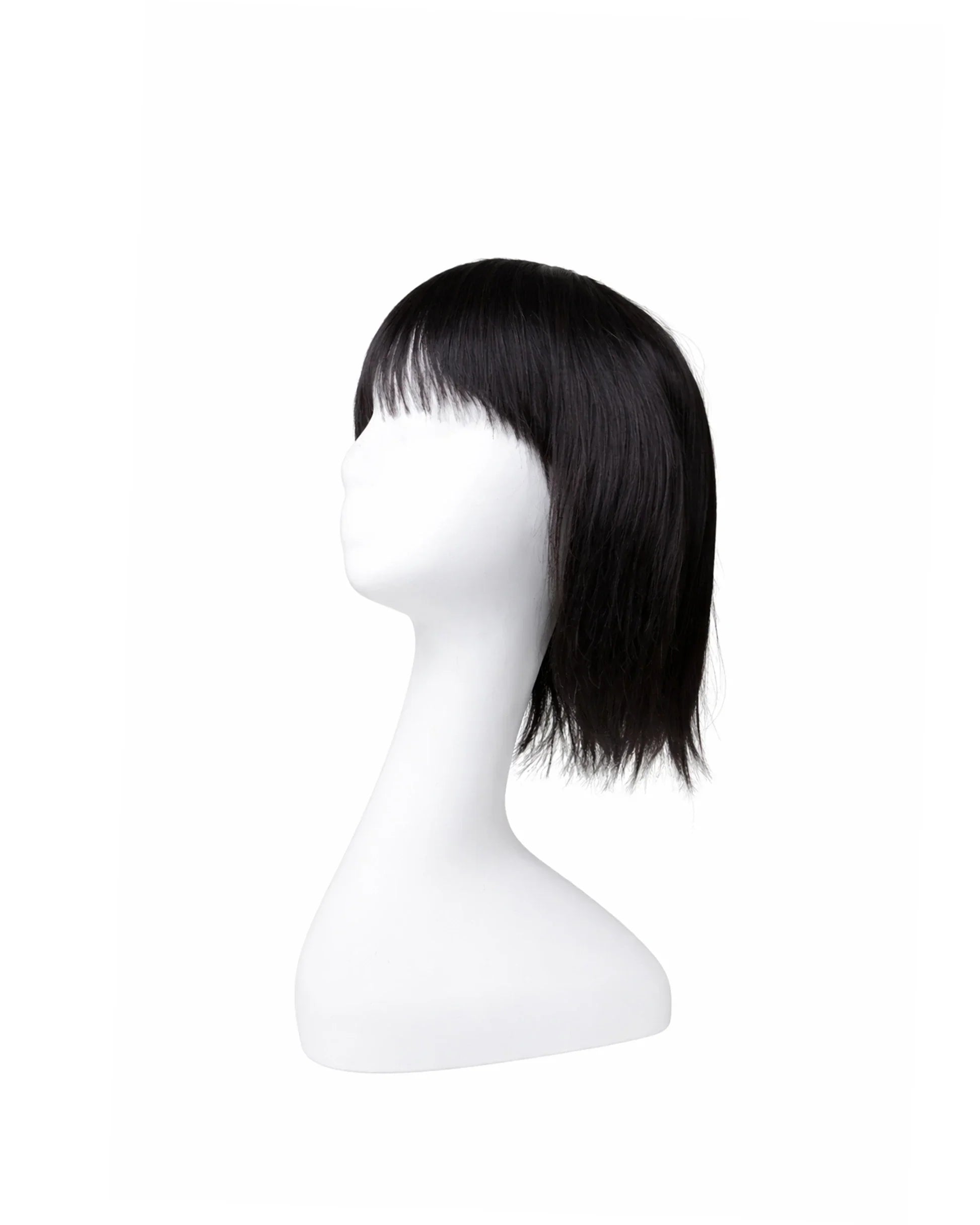 Wig with Bangs | 100% Human Hair Wigs For Women | Natural Black