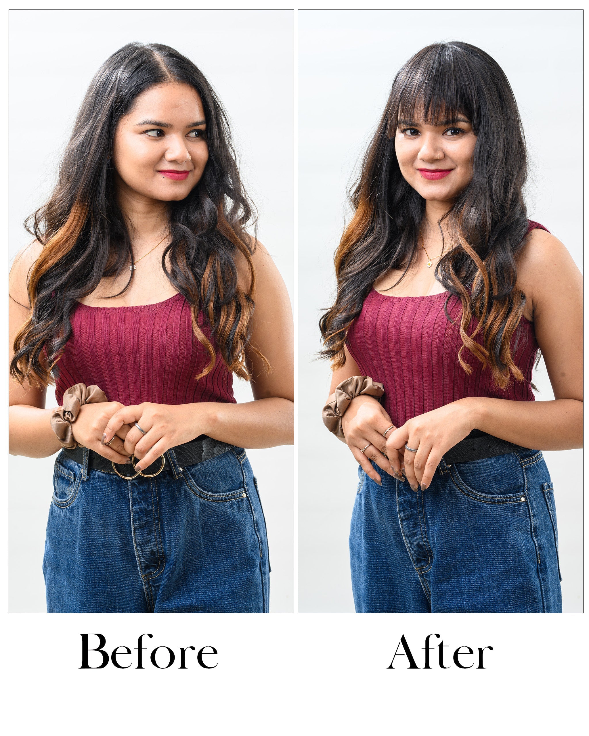 Bangs Without Temple | Trendy Korean Bangs