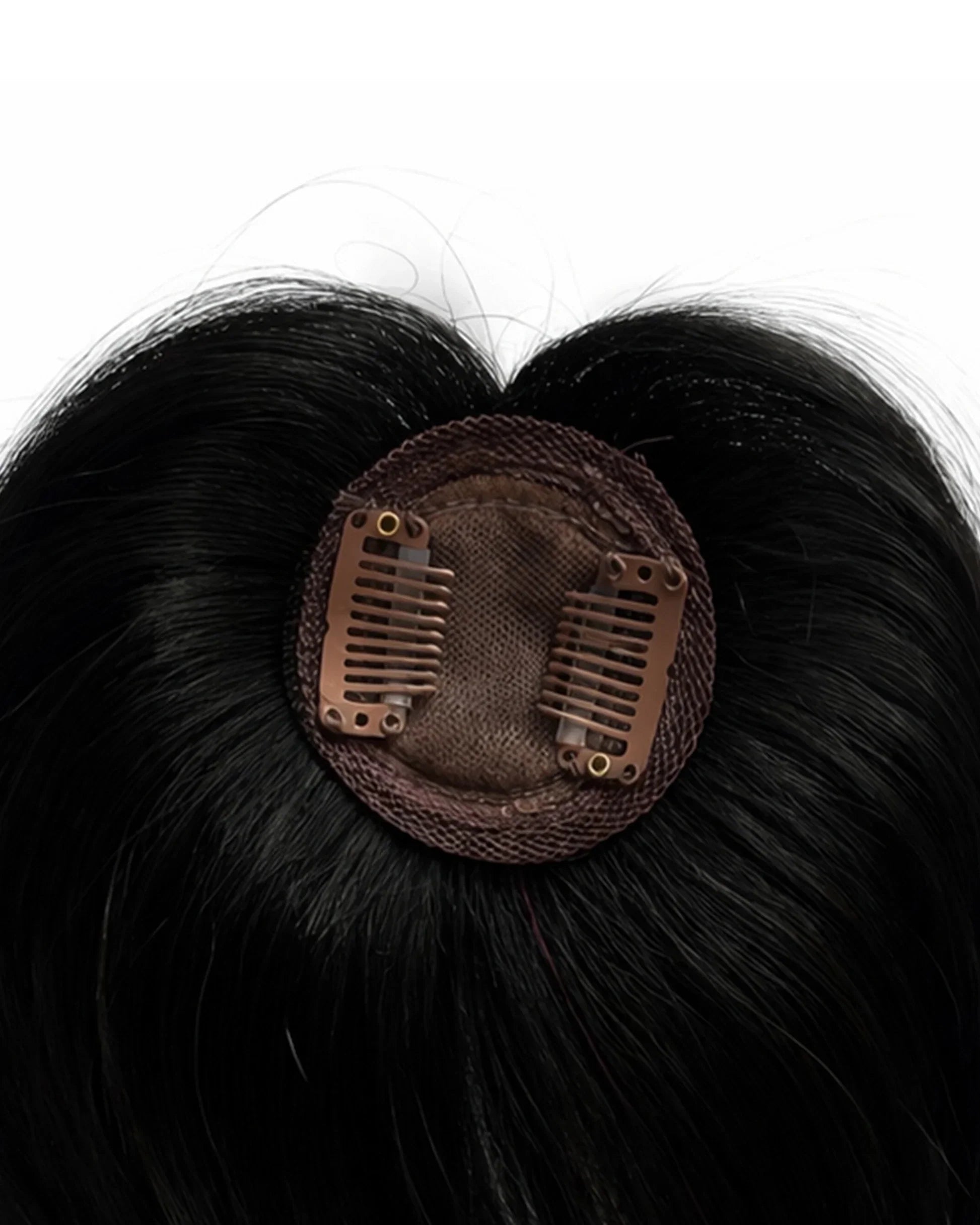Tiny Topper With Bangs | 1.5x1.5 | 100% Human Hair Extensions