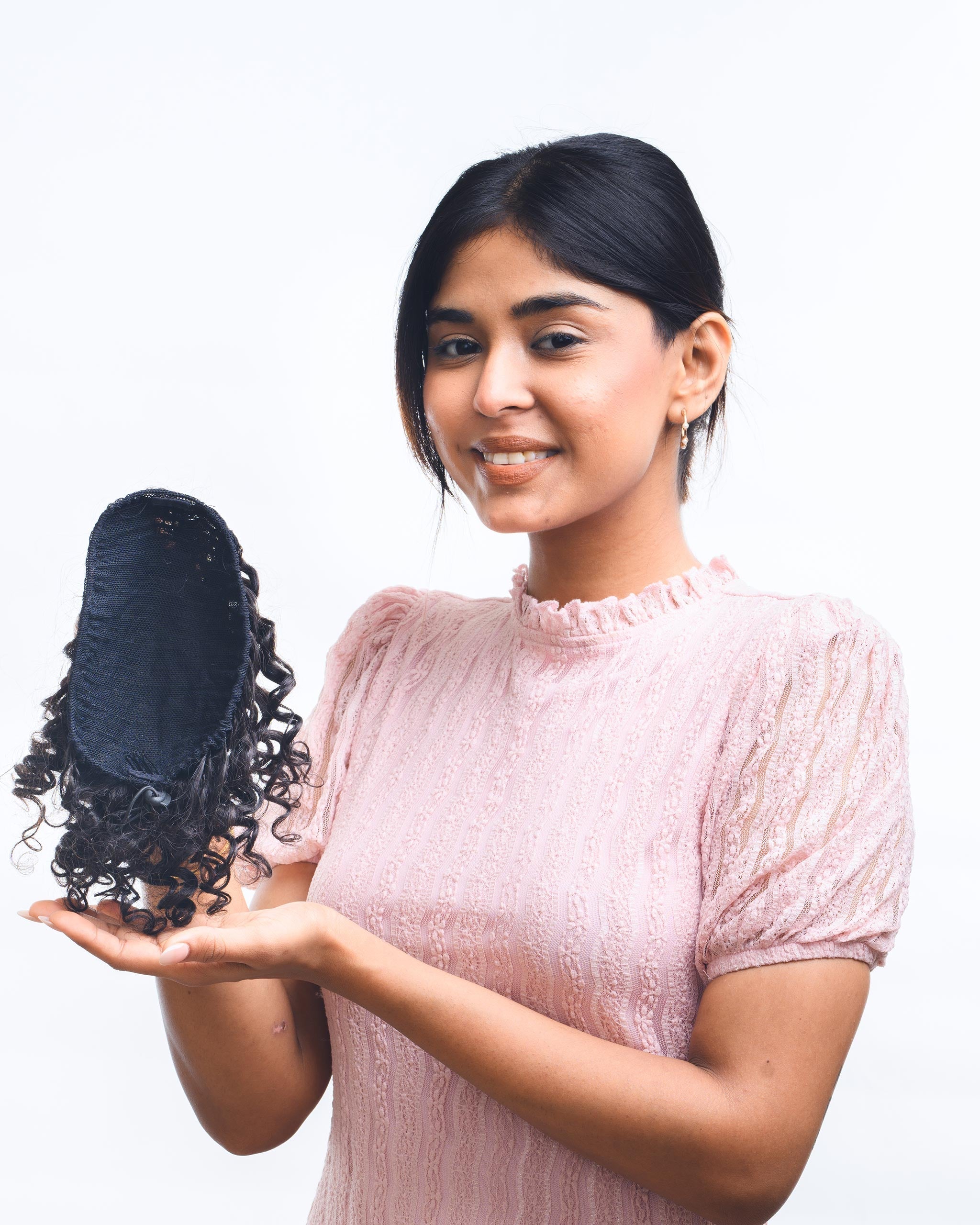Curly Hair Top Knot | Made from 100% Human Hair
