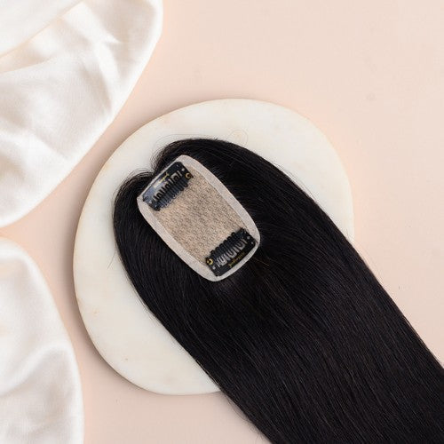 Scalp Topper Hair Extensions For Women | Silk base & 100% Human Hair