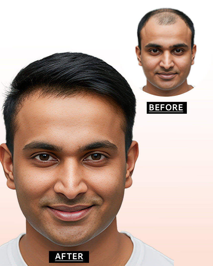 Men Patch - Mono | 100% Human Hair Patches