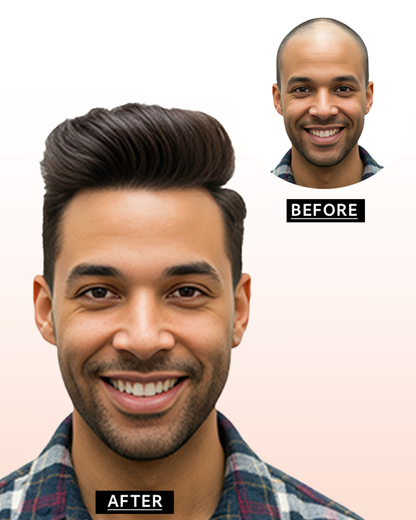 Men Patch - Australian | 100% Human Hair Patches