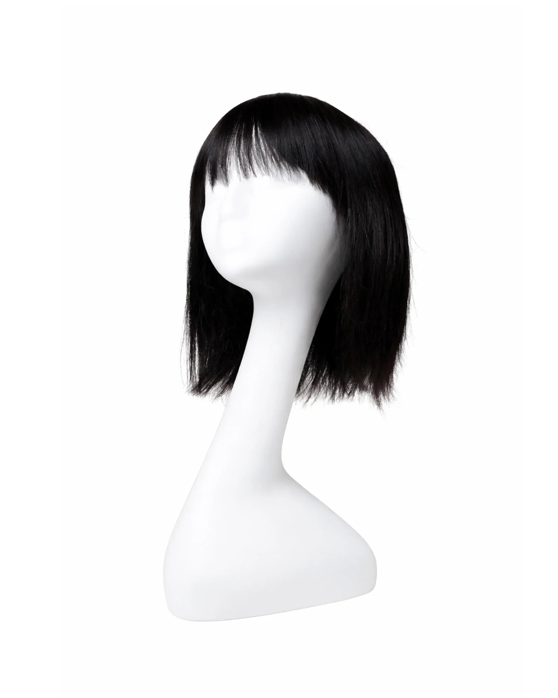 Wig with Bangs | 100% Human Hair Wigs For Women | Natural Black