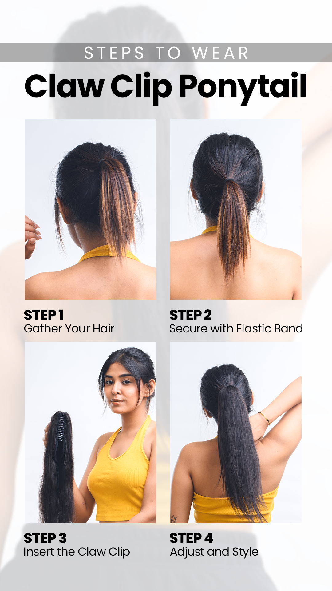 Claw Clip Ponytail