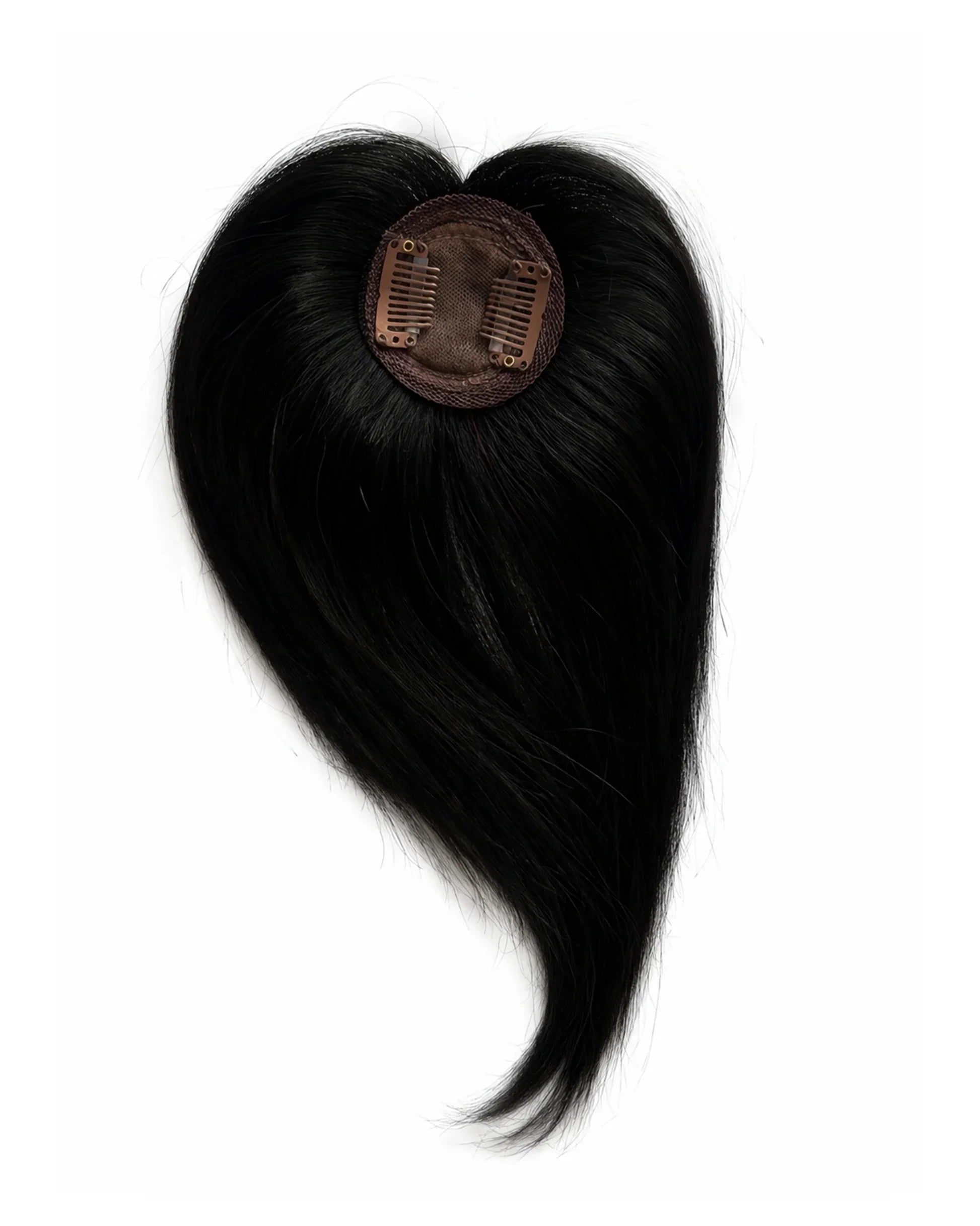 Tiny Topper With Bangs | 1.5x1.5 | 100% Human Hair Extensions