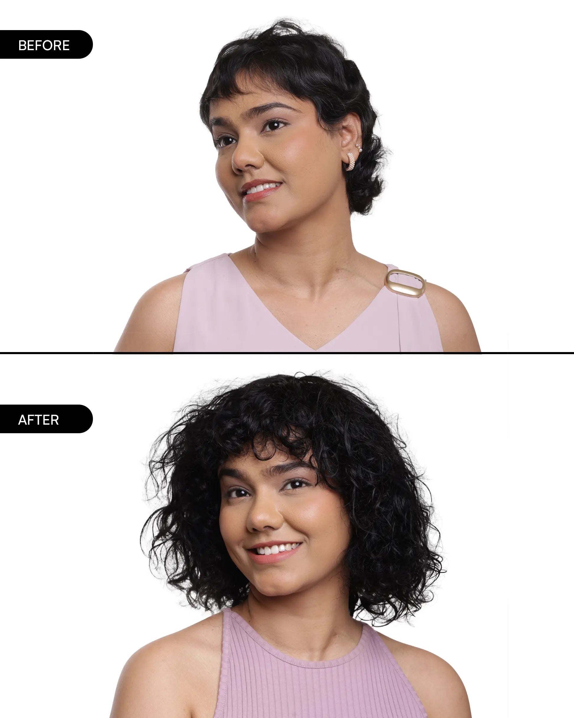 Curly Bob Wig Hair Extensions | Curly Hair Wigs For Women | Natural Black