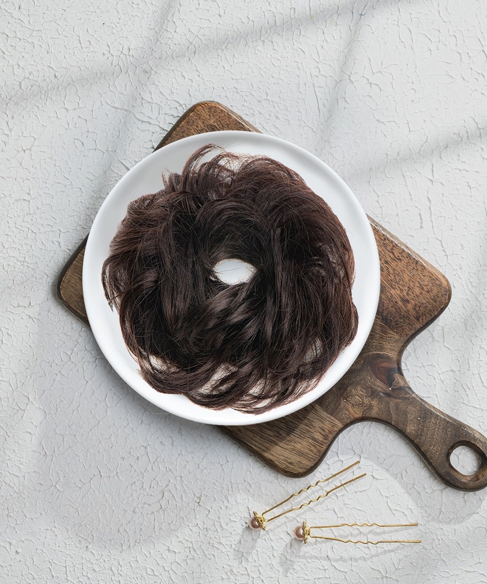 Messy Bun Scrunchie | 100% Human Hair Buns